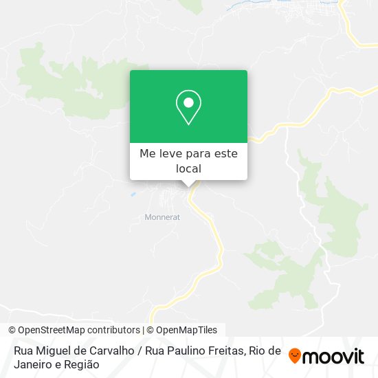 Rua Miguel de Carvalho / Rua Paulino Freitas mapa