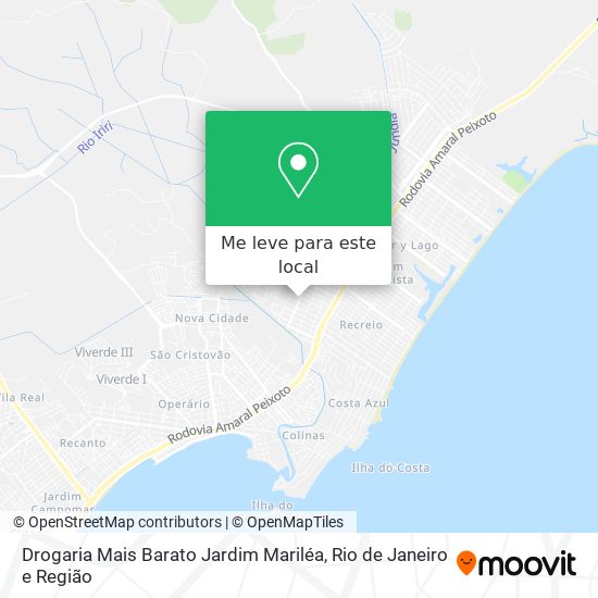 Drogaria Mais Barato Jardim Mariléa mapa