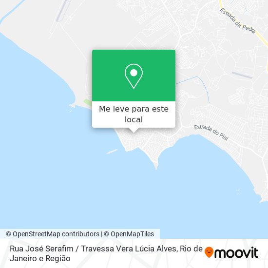 Rua José Serafim / Travessa Vera Lúcia Alves mapa