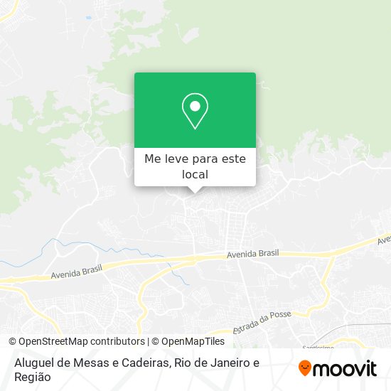 Aluguel de Mesas e Cadeiras mapa