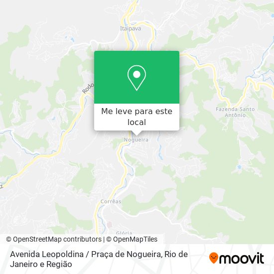 Avenida Leopoldina / Praça de Nogueira mapa