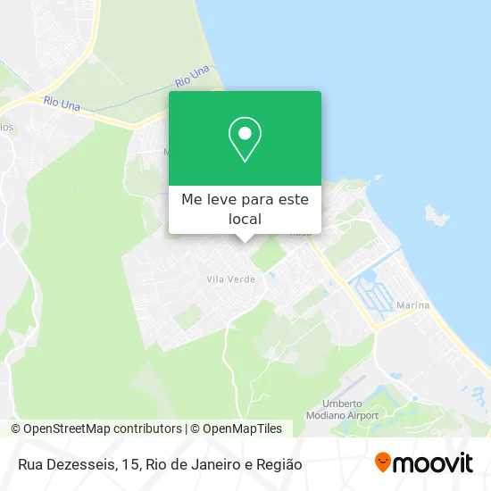 Rua Dezesseis, 15 mapa