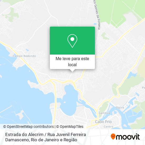Estrada do Alecrim / Rua Juvenil Ferreira Damasceno mapa
