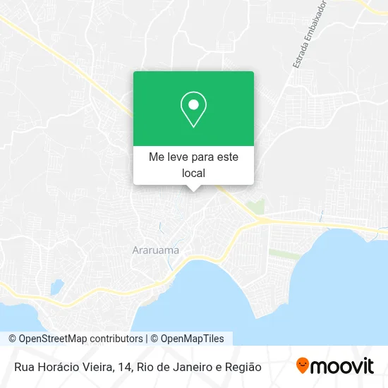 Rua Horácio Vieira, 14 mapa