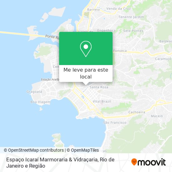 Espaço Icaraí Marmoraria & Vidraçaria mapa
