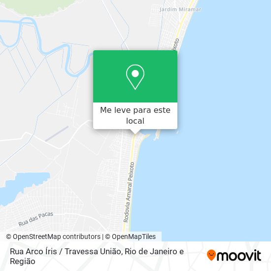 Rua Arco Íris / Travessa União mapa