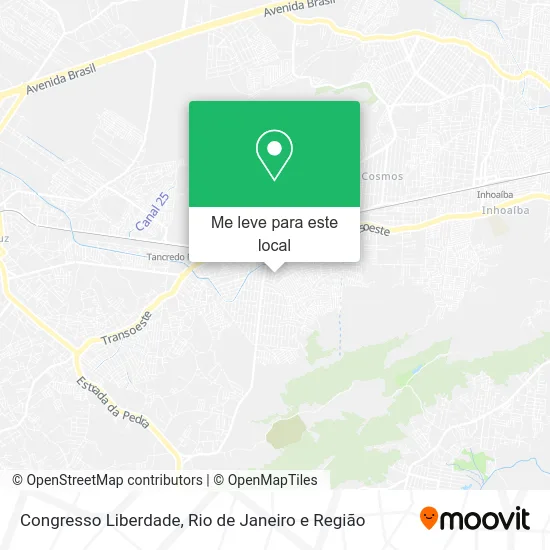 Congresso Liberdade mapa