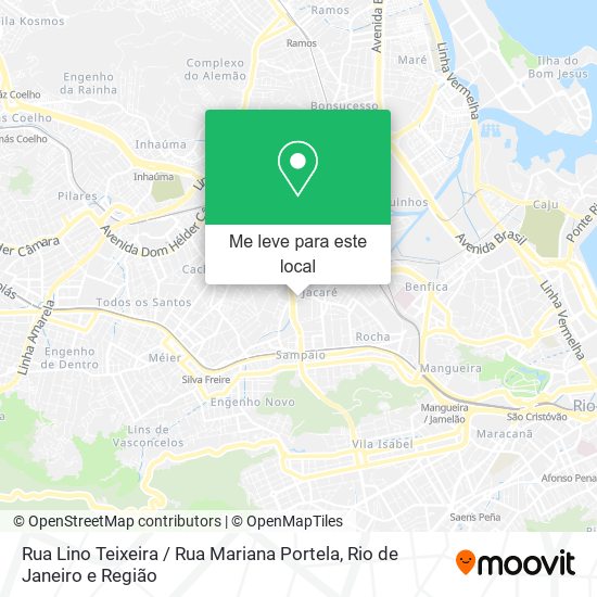 Rua Lino Teixeira / Rua Mariana Portela mapa