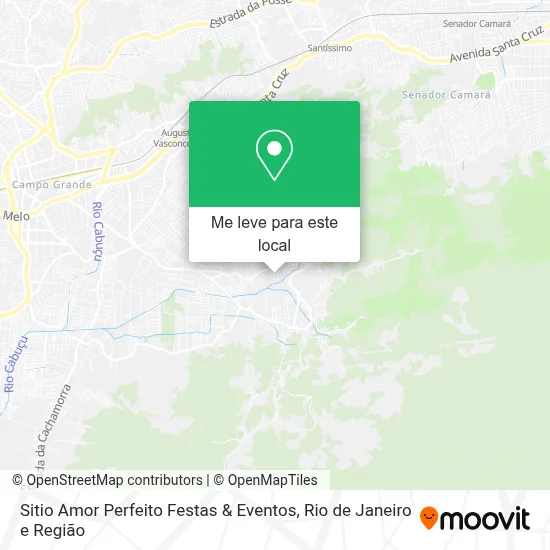 Sitio Amor Perfeito Festas & Eventos mapa