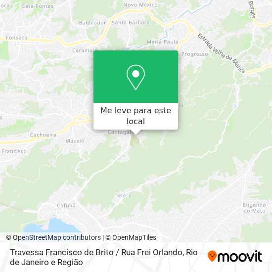 Travessa Francisco de Brito / Rua Frei Orlando mapa