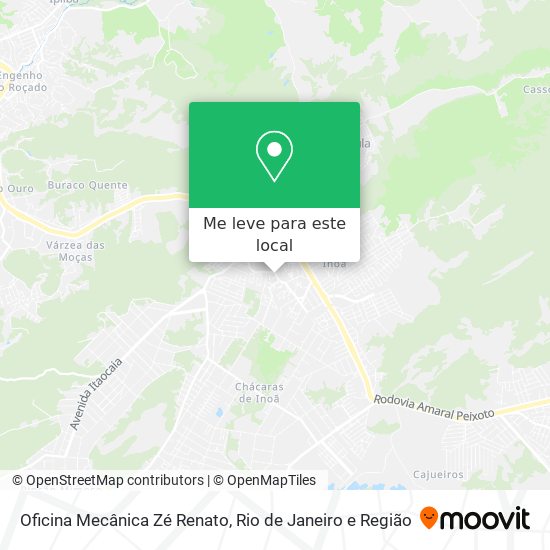 Oficina Mecânica Zé Renato mapa