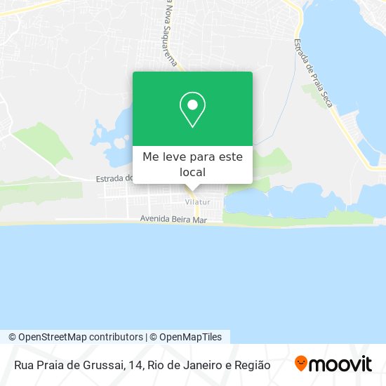 Rua Praia de Grussai, 14 mapa