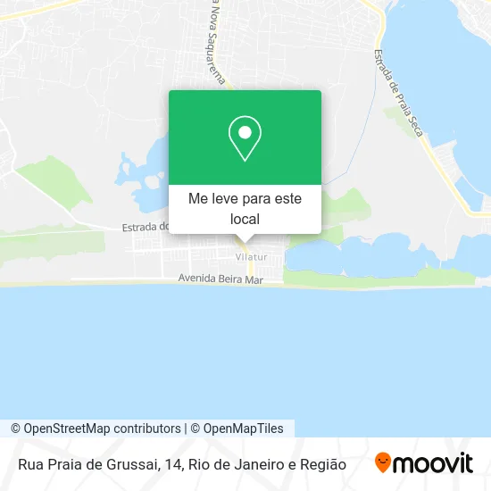 Rua Praia de Grussai, 14 mapa