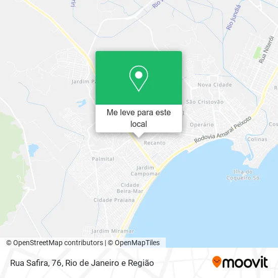 Rua Safira, 76 mapa