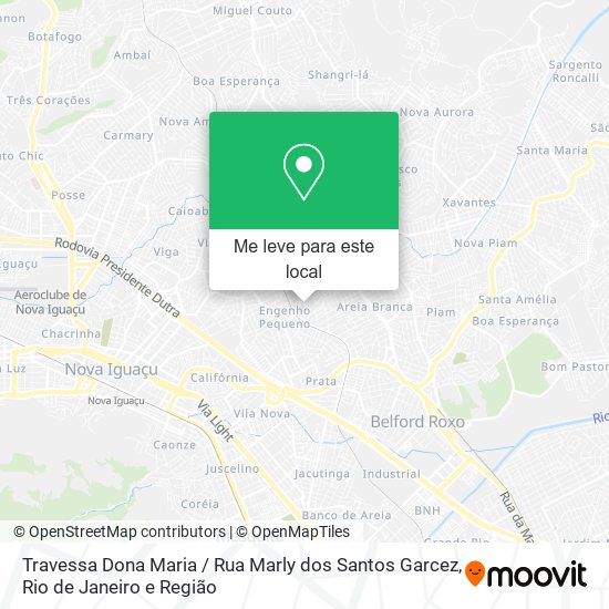 Travessa Dona Maria / Rua Marly dos Santos Garcez mapa