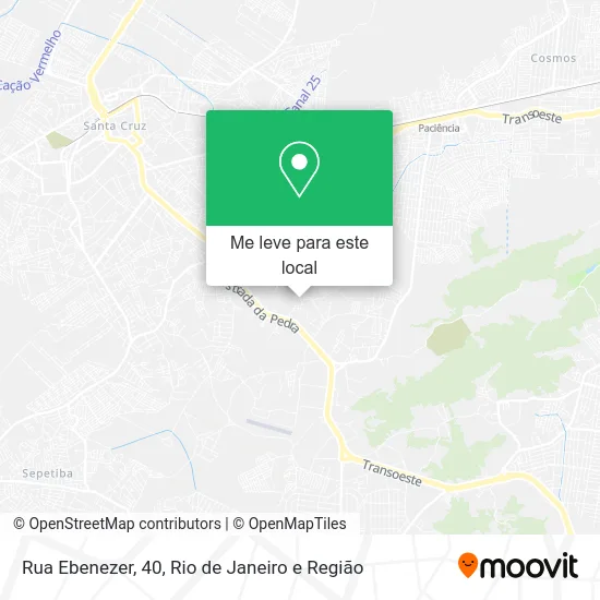 Rua Ebenezer, 40 mapa