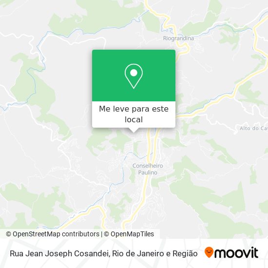 Rua Jean Joseph Cosandei mapa