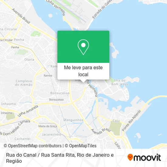 Rua do Canal / Rua Santa Rita mapa