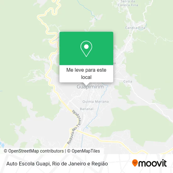 Auto Escola Guapi mapa