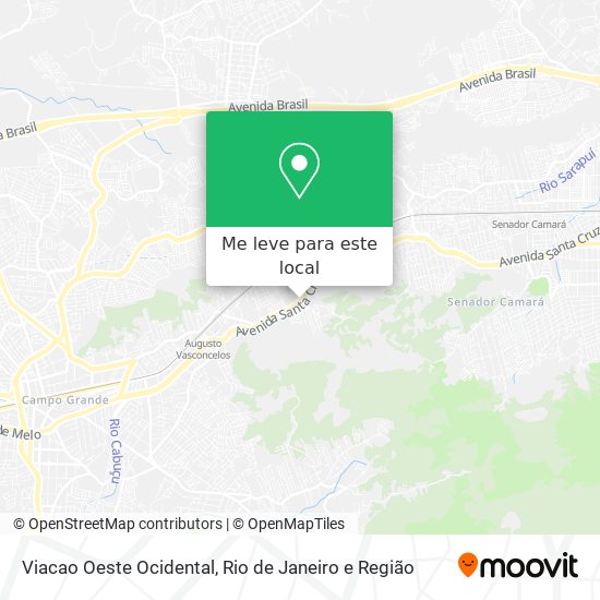 Viacao Oeste Ocidental mapa