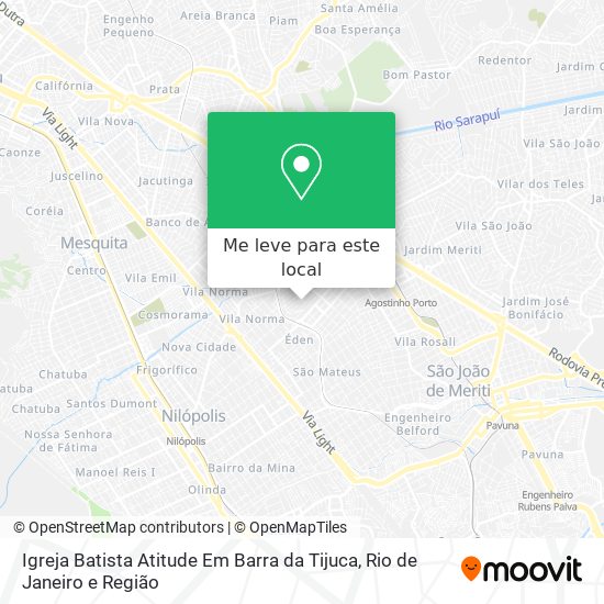 Igreja Batista Atitude Em Barra da Tijuca mapa