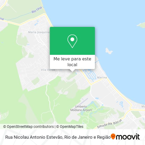 Rua Nicolau Antonio Estevão mapa