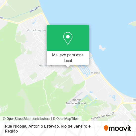 Rua Nicolau Antonio Estevão mapa
