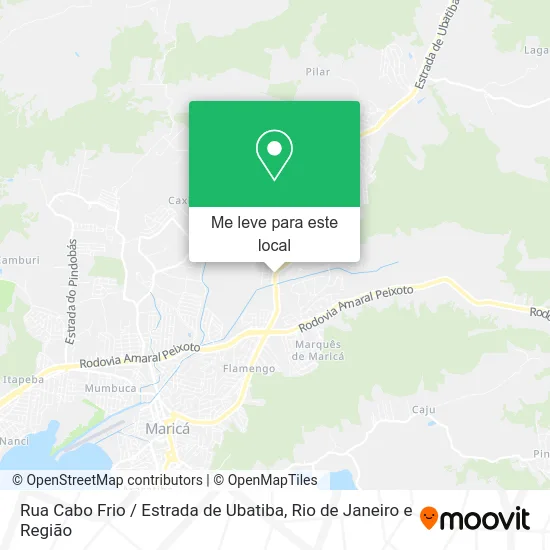 Rua Cabo Frio / Estrada de Ubatiba mapa