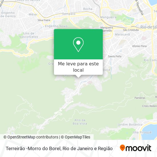 Terreirão -Morro do Borel mapa