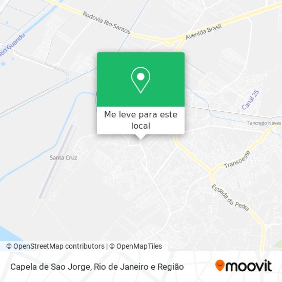 Capela de Sao Jorge mapa