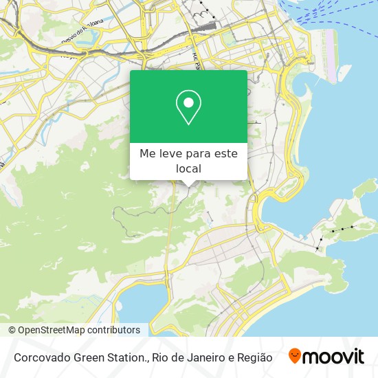Corcovado Green Station. mapa