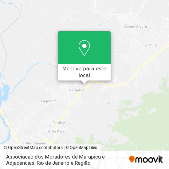 Associacao dos Moradores de Marapicu e Adjacencias mapa