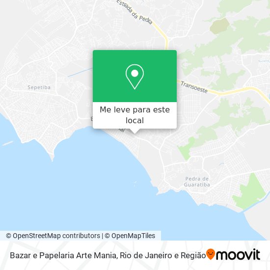 Bazar e Papelaria Arte Mania mapa