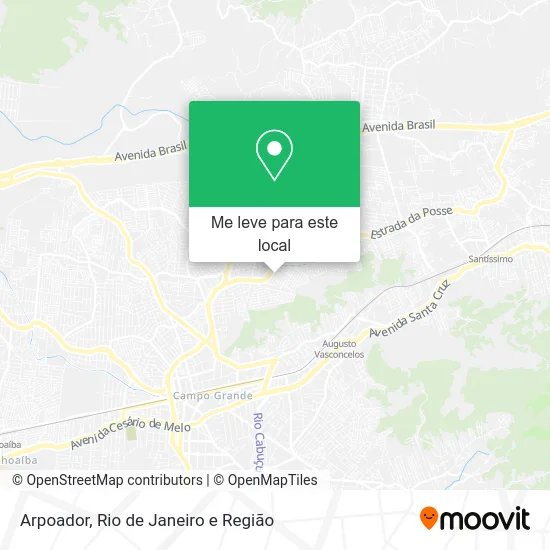 Arpoador mapa