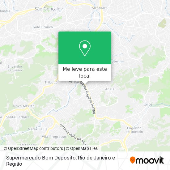 Supermercado Bom Deposito mapa