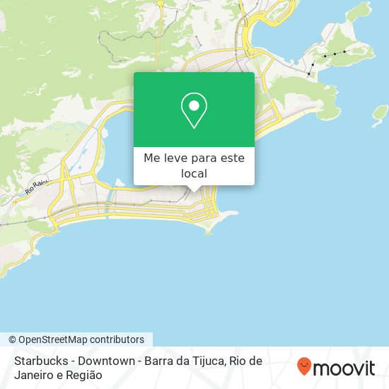 Starbucks - Downtown - Barra da Tijuca mapa
