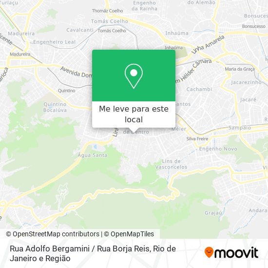 Rua Adolfo Bergamini / Rua Borja Reis mapa