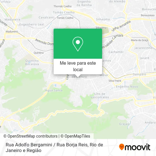 Rua Adolfo Bergamini / Rua Borja Reis mapa