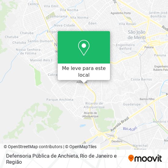 Defensoria Pública de Anchieta mapa