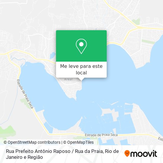 Rua Prefeito Antônio Raposo / Rua da Praia mapa