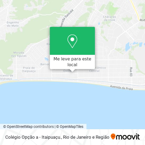 Colégio Opção a - Itaipuaçu. mapa