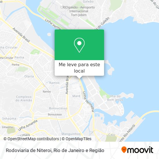 Rodoviaria de Niteroi mapa
