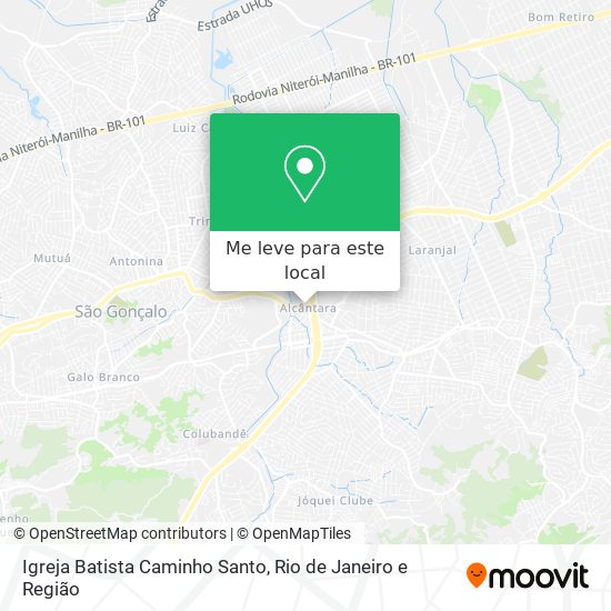Igreja Batista Caminho Santo mapa