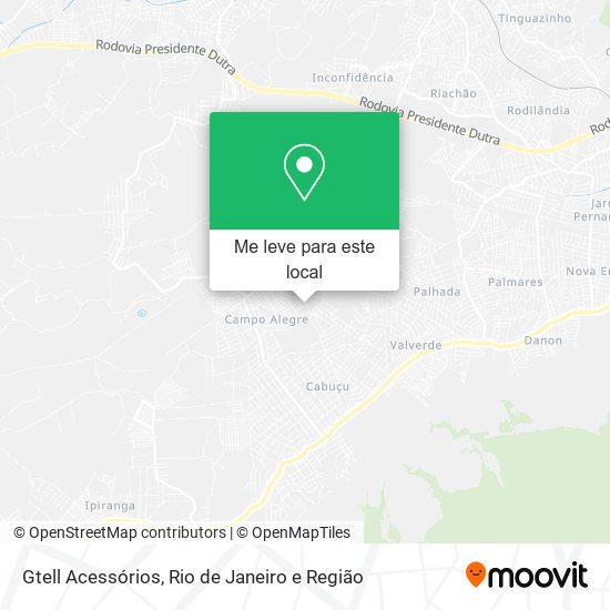 Gtell Acessórios mapa