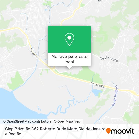 Ciep Brizolão 362 Roberto Burle Marx mapa
