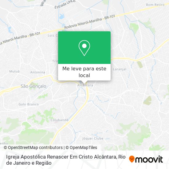 Igreja Apostólica Renascer Em Cristo Alcântara mapa