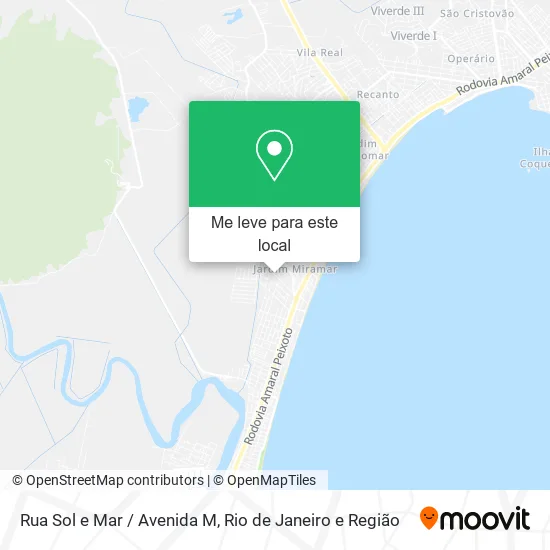 Rua Sol e Mar / Avenida M mapa