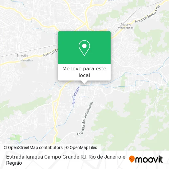 Estrada Iaraquã Campo Grande RJ mapa
