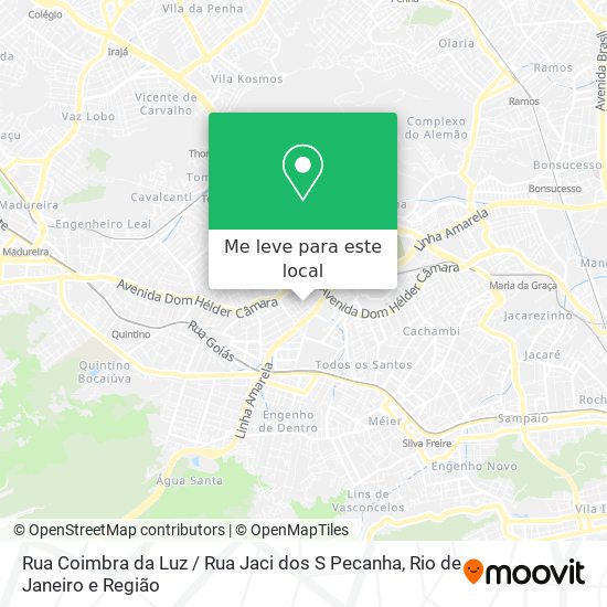 Rua Coimbra da Luz / Rua Jaci dos S Pecanha mapa