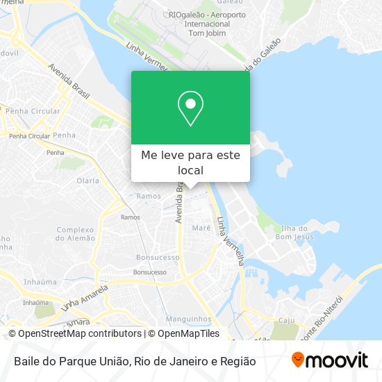 Baile do Parque União mapa